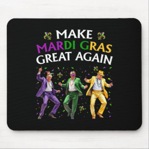 Funny Trump Dancing Make Mardi Gras Great Again Mouse Pad