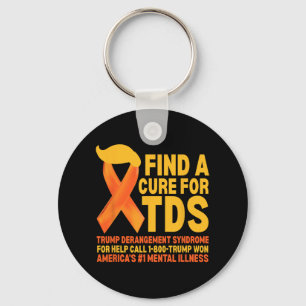 Funny Trump Derangement Syndrome Tds Awareness Rep Keychain