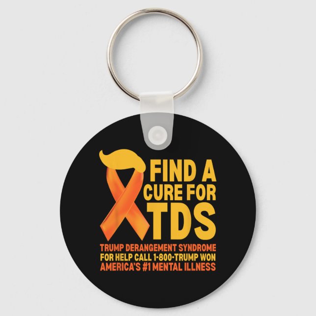 Funny Trump Derangement Syndrome Tds Awareness Rep Keychain (Front)