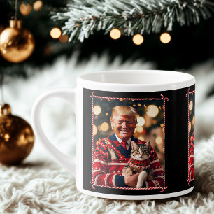 Funny Trump   Donald Trump Make Cats Safe Again Espresso Cup