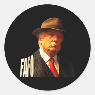 Funny Trump Fafo Republican 47 Trump Fafo F Around Classic Round Sticker