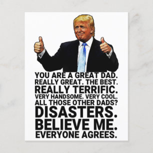 Funny Trump Father Birthday Card
