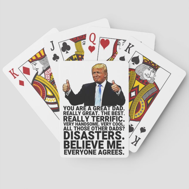 Funny Trump Father Birthday Card (Back)