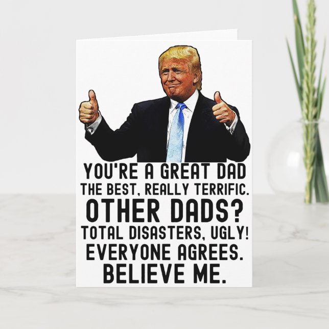 Funny Trump Father's Day Card (Front)