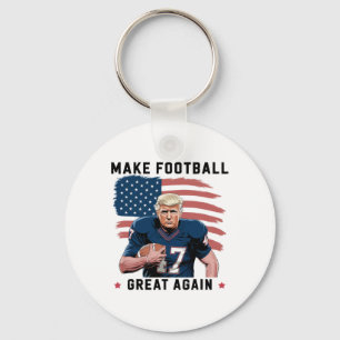 Funny Trump Footll Make American Footll Great Agai Keychain
