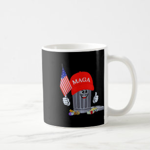 Funny Trump Garbage Can Cartoon Character American Coffee Mug