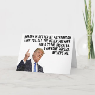 Funny Trump Gift For Dad Fathers Day Card