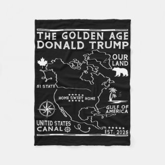 Funny Trump Greenland Panama Canal Canada Mexico G Fleece Blanket