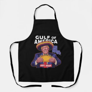 Funny Trump Gulf Of Us America 2025 Trump  Apron