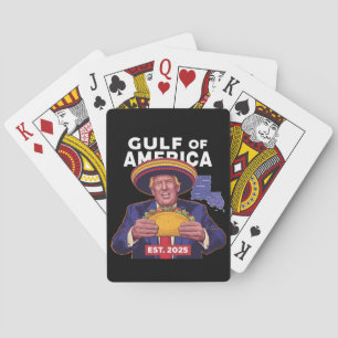 Funny Trump Gulf Of Us America 2025 Trump  Playing Cards