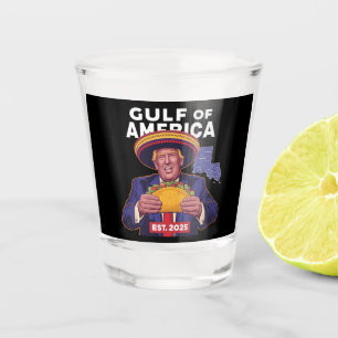 Funny Trump Gulf Of Us America 2025 Trump  Shot Glass