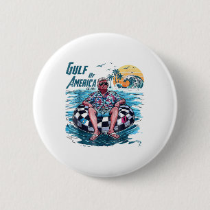 Funny Trump Gulf Of Us America Est 2025 2 Inch Round Button