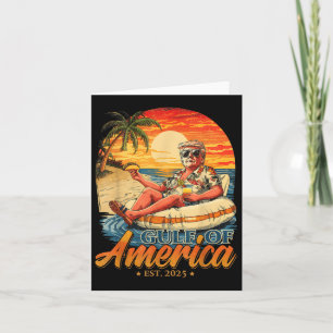 Funny Trump Gulf Of Us America Est 2025 Card