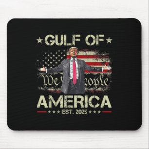 Funny Trump Gulf Of Us America Est 2025 Usa Mouse Pad
