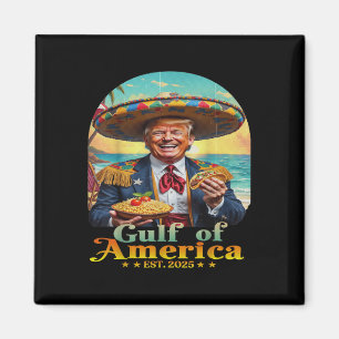 Funny Trump Gulf Of Us America Retro Est 2025 Gulf Magnet