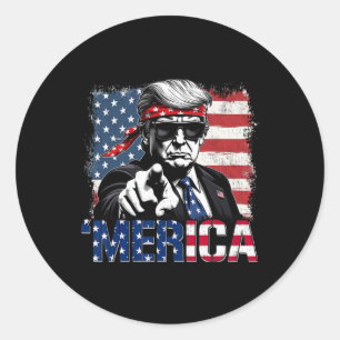 Funny Trump Gulf Of Us merica Trump Apparel  Classic Round Sticker