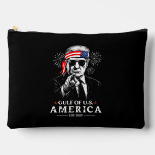 Funny Trump Gulf Of USA America 2025 4th Of July Accessory Pouch