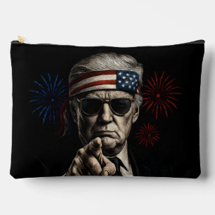 Funny Trump Gulf Of USA America 2025 4th Of July Accessory Pouch