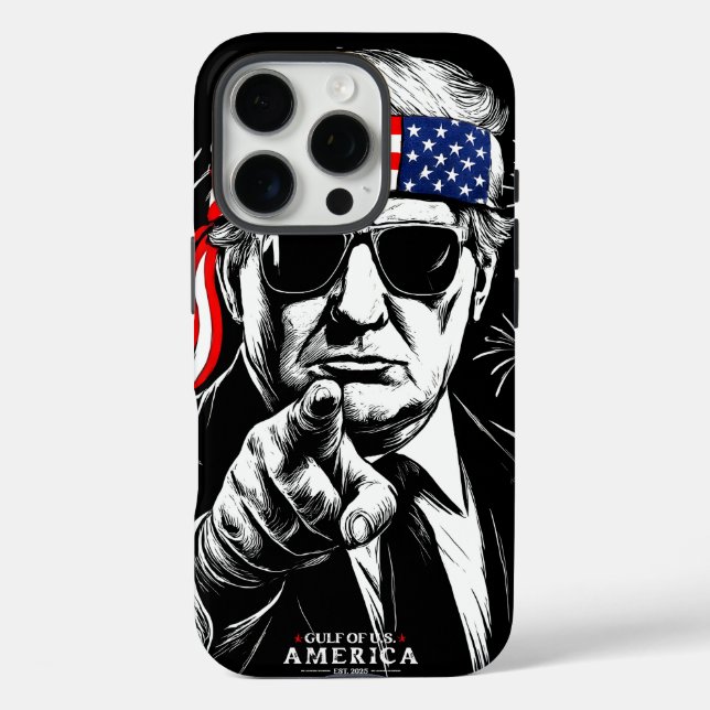 Funny Trump Gulf Of USA America 2025 4th Of July Case-Mate iPhone Case (Back)