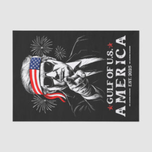 Funny Trump Gulf Of USA America 2025 4th Of July Tissue Paper