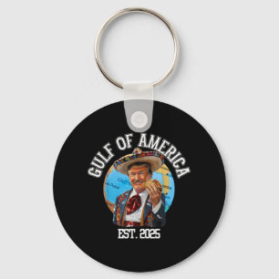 Funny Trump Gulf Of Usa America Est 2025 Keychain