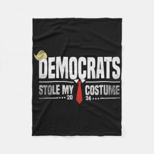 Funny Trump Halloween Costume Democrats Stole My C Fleece Blanket