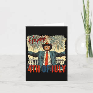 Funny Trump Happy 4th Of July Independence Day  Card