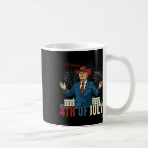 Funny Trump Happy 4th Of July Retro Independence D Coffee Mug