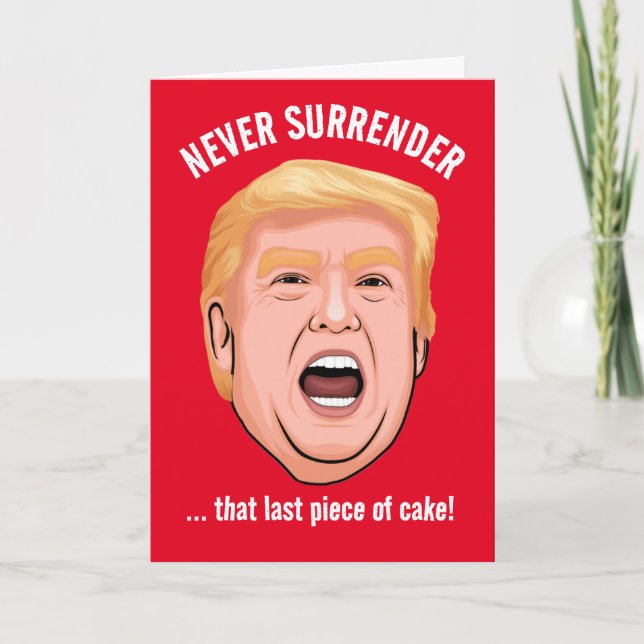 Funny Trump Happy Birthday Card (Front)