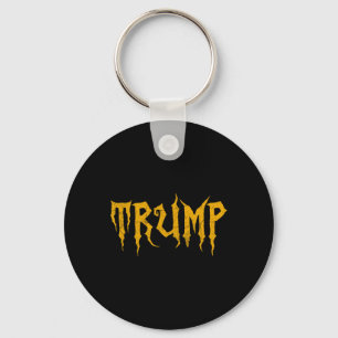 Funny Trump Horror Halloween Spooky Trump Costume Keychain