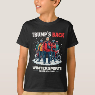 Funny Trump Ice Hockey Vintage Style Winter Sports T-Shirt
