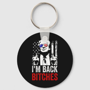 Funny Trump I'm Back Es Take Ameircan Great Again Keychain