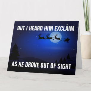 FUNNY TRUMP MAGA SANTA CHRISTMAS CARD
