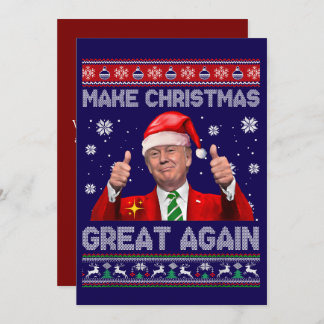 Funny Trump Make Christmas Great Again Holiday Card