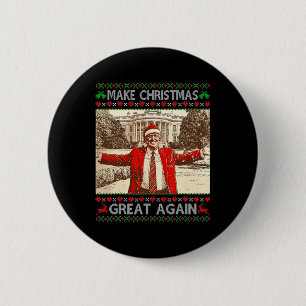 Funny Trump Make Christmas Great Again Xmas Family 2 Inch Round Button