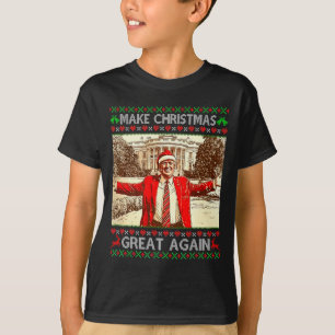 Funny Trump Make Christmas Great Again Xmas Family T-Shirt