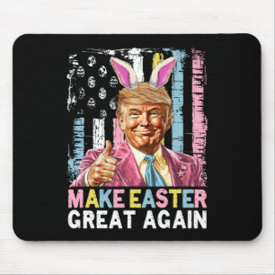 Funny Trump Make Easter Great Again Bunny Hunt Egg Mouse Pad