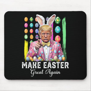 Funny Trump Make Easter Great Again Bunny Hunt Egg Mouse Pad