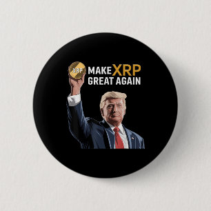 Funny Trump Make Xrp Great Again Xrp Crypto 2 Inch Round Button