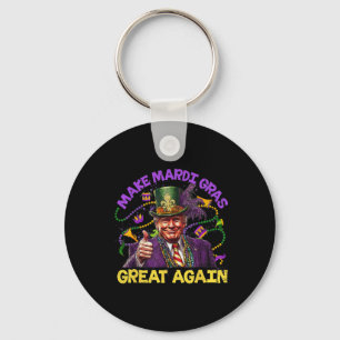 Funny Trump Mardi Gras Make Mardi Gras Great Again Keychain