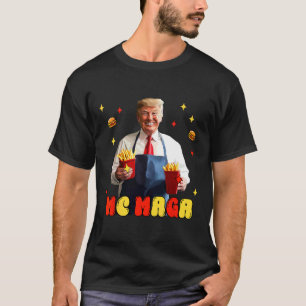 Funny Trump Mc Mega Fries Fast Food T-Shirt