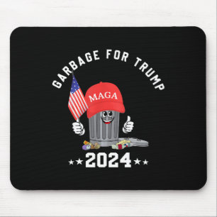 Funny Trump Mega Garbage Can Cartoon Character Ame Mouse Pad