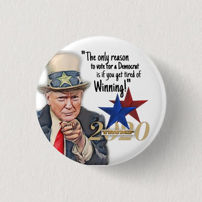 Funny Trump Meme 1 Inch Round Button (Front)