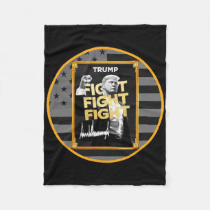 Funny Trump Meme Coin Crypto President Meme Fleece Blanket