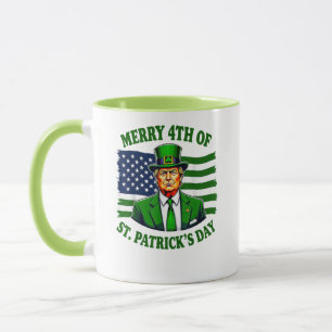 Funny Trump Merry 4th Of St Patricks Day Mug