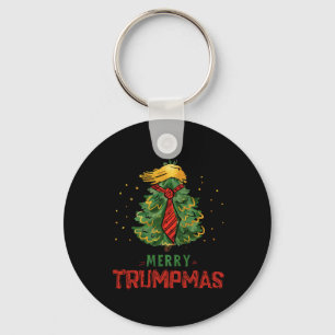 Funny Trump Merry Trumpmas Christmas Tree Xmas Hol Keychain