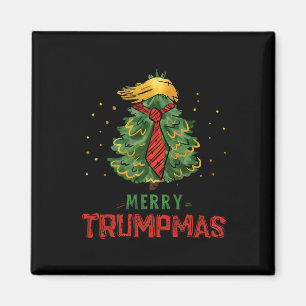 Funny Trump Merry Trumpmas Christmas Tree Xmas Hol Magnet