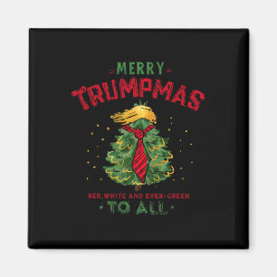 Funny Trump Merry Trumpmas Christmas Tree Xmas Hol Magnet