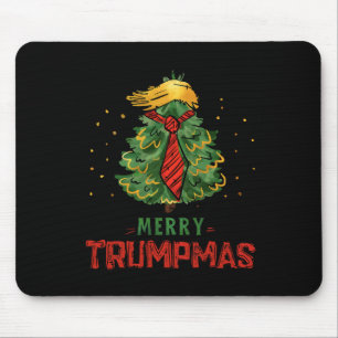 Funny Trump Merry Trumpmas Christmas Tree Xmas Hol Mouse Pad