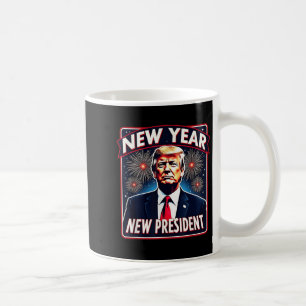 Funny Trump New Year Party 2025 Trump New Year New Coffee Mug